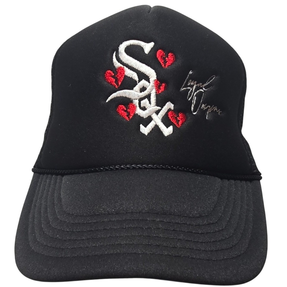 Loyal Origins Chicago White Sox Broken Heart Trucker Hat Black Snapback Mesh